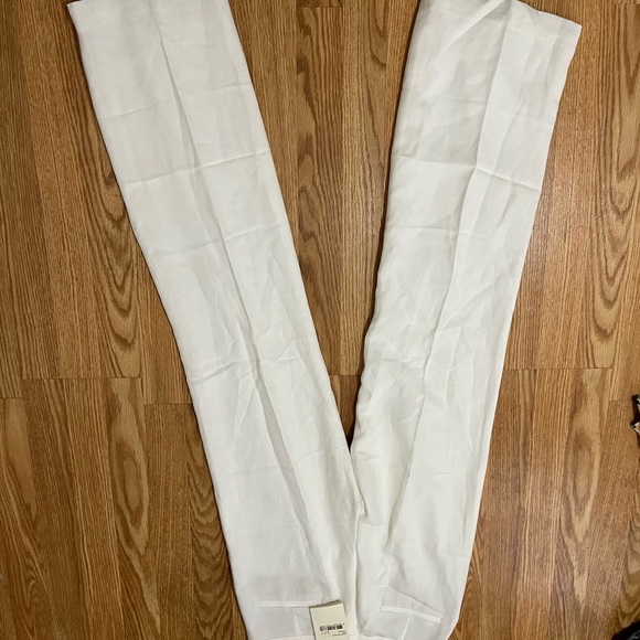 NWT SEZANE Marty Trousers Pants in Ecru/ Ivory Sz FR36 US4 - Picture 12 of 12